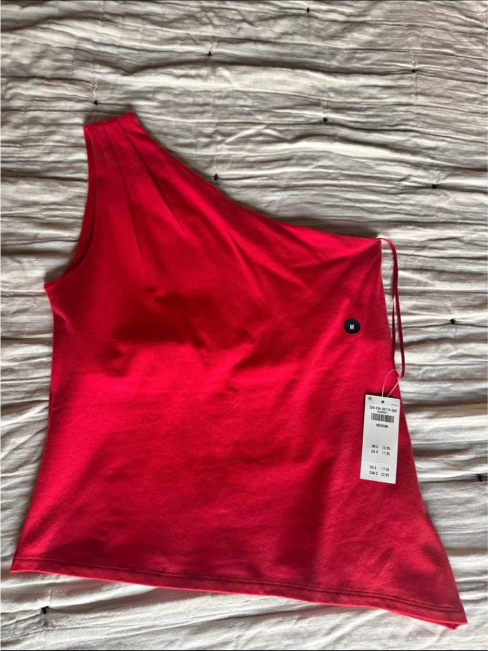NWT Hollister Red One-Shoulder Top Size Medium
